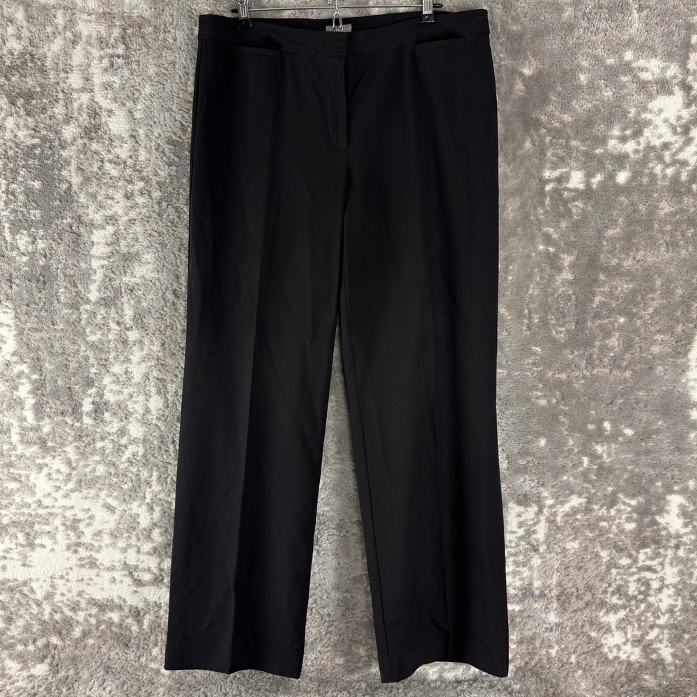 J. Jill‎ Size 12 Stretch Career Workwear Trousers Pants Black Full Length Women
